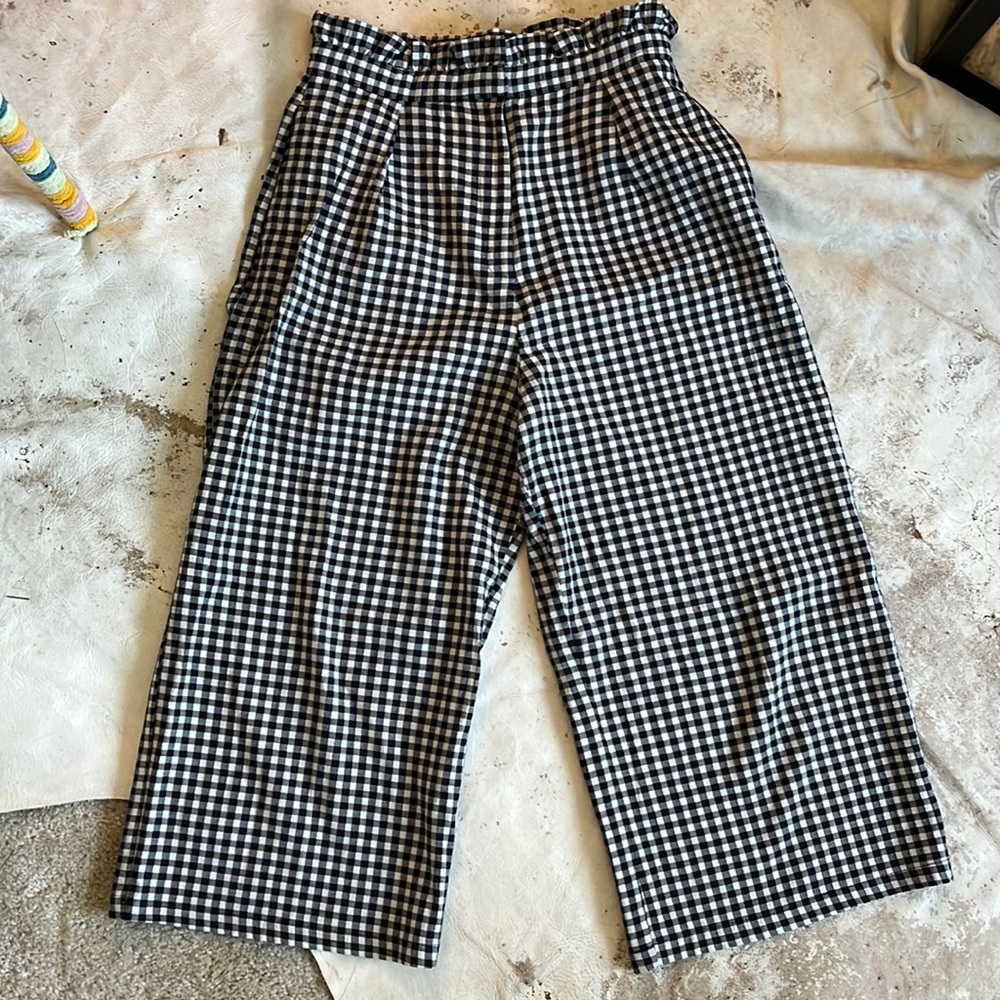TOPSHOP Gingham Pant